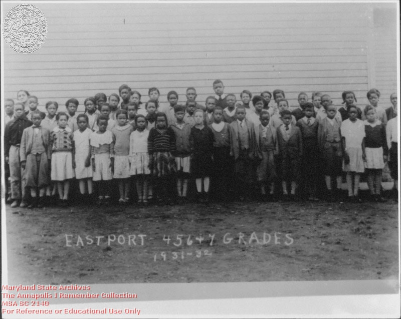 1931-1932 Unknown Eastport Elementary School, grades 4, 5, 6, and 7 of segregated black school