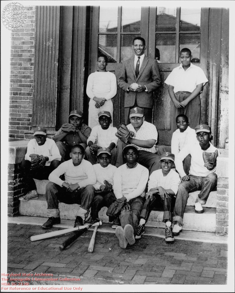 1955 c. Baden, Thomas Jr. Stanton School Baseball Team