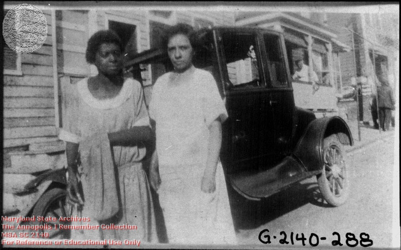 1920-1930 c. Unknown Virginia Brown and Florence McPherson on Northwest Street