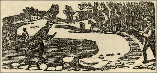 February image from John Gruber's Hagerstown Town and Country Almanac, 1855-1896. MSA SC 4643-1-2