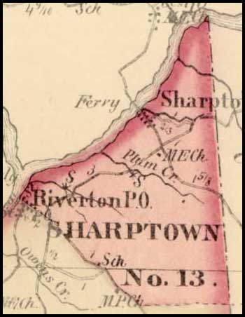 Simon J. Martenet, Map of Somerset County, 1865, Huntingfield Collection MSA SC 1399-1-75