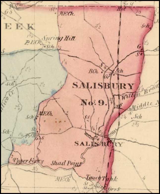 Simon J. Martenet, Map of Somerset County, 1865, Huntingfield Collection MSA SC 1399-1-75